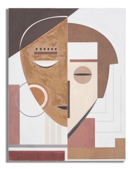 Dipinto Su Tela Ethnic Face Cm 60x2,7x80