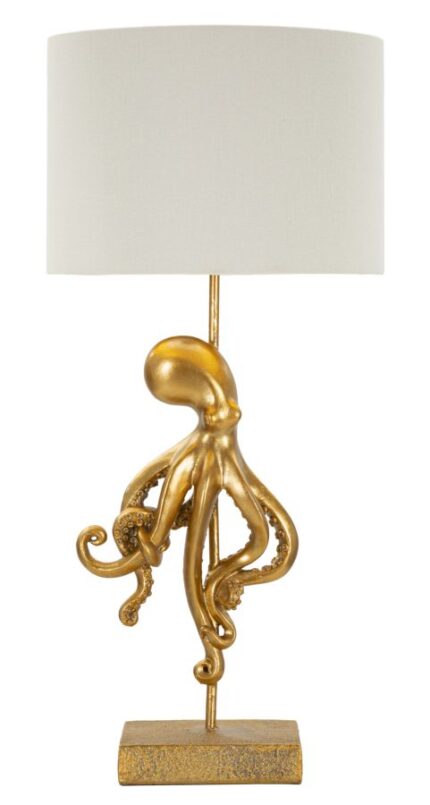 Lampada Da Tavolo Octopus Gold Cm dim 30,5x64,5