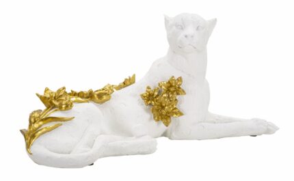 Leopardo White/Gold Cm 53x21,5x24