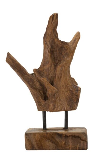 Scultura Akar In Teak Ric, Cm 20x11x34 Min 2