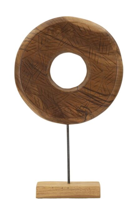 Scultura Dorat In Teak Riciclato Cm 35x10x58