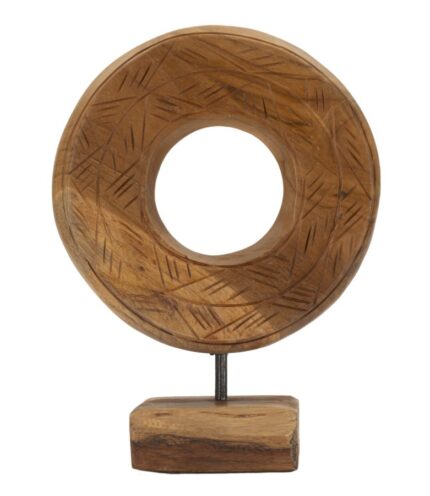 Scultura Dorat In Teak Ric. Cm 20x10x28